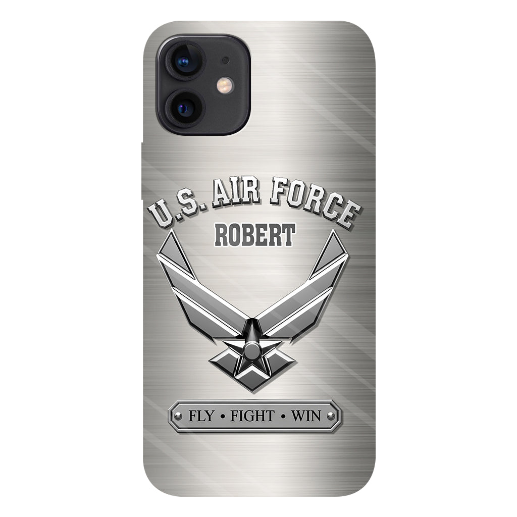 Fly · Fight · Win - Personalized Veteran Full Print Phone Case