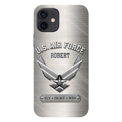 Fly · Fight · Win - Personalized Veteran Full Print Phone Case