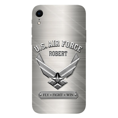 Fly · Fight · Win - Personalized Veteran Full Print Phone Case