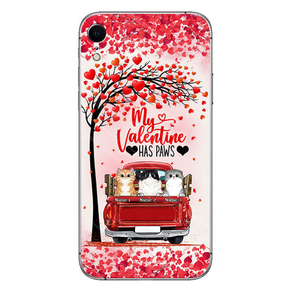 My Valentine Has Paws - Personalized Cat Phone Case