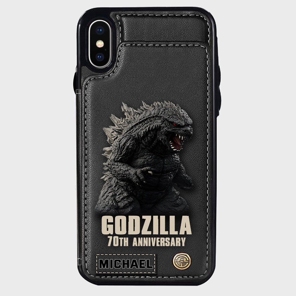 Monster 70th Anniversary Custom Name - Personalized Giant Monster Wallet Phone Case