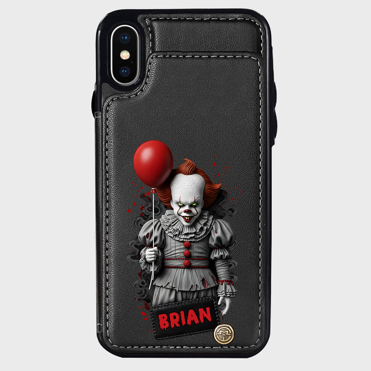 Scary Halloween - Personalized Horror Character Wallet Phone Case
