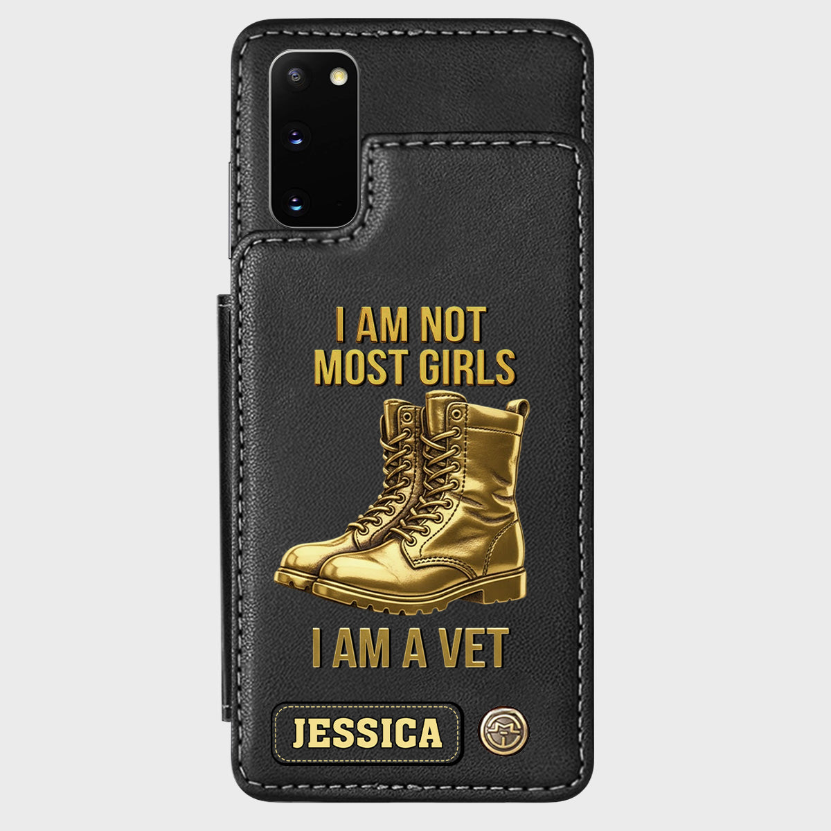 I Am A Vet - Personalized Veteran Wallet Phone Case