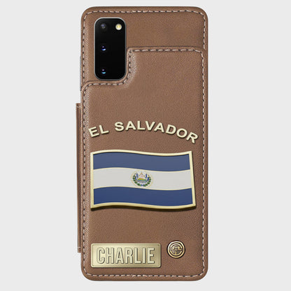 Proud El Salvador - Personalized Expats Wallet Phone Case