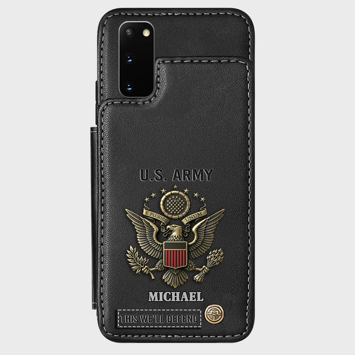 This We'll Defend - Personalized Veteran Wallet Phone Case