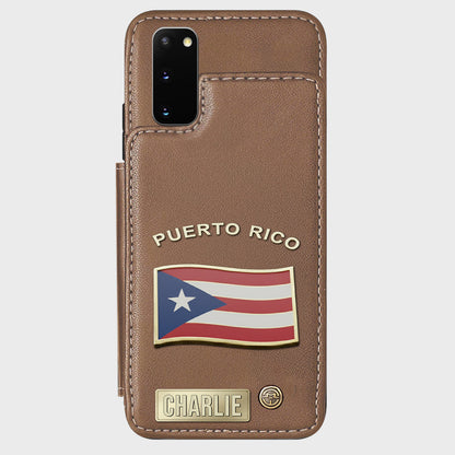Proud Puerto Rico - Personalized Expats Wallet Phone Case