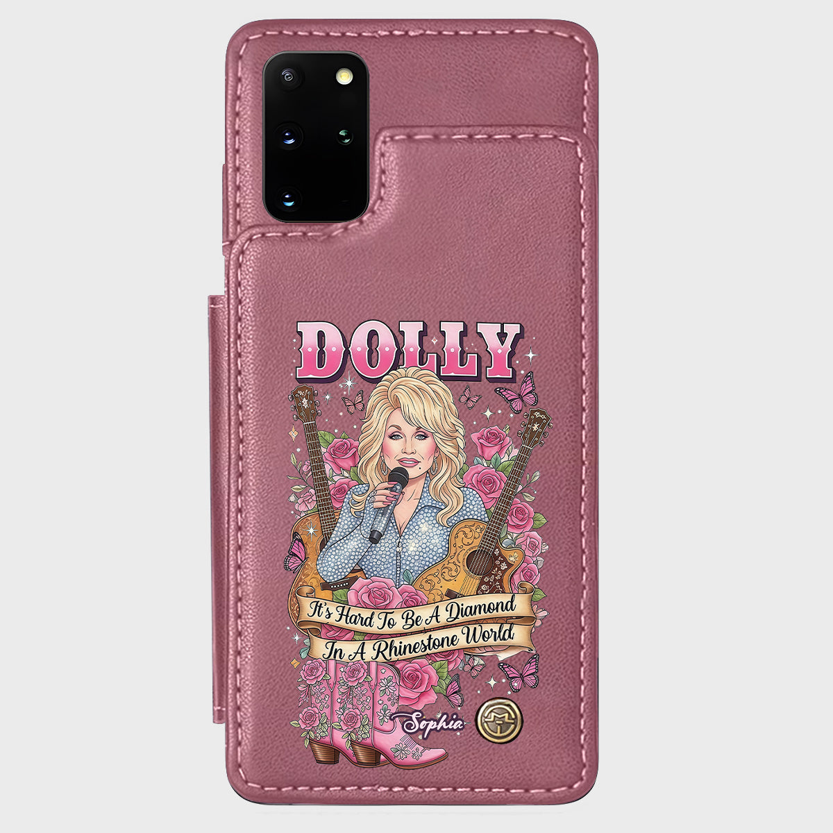It’s Hard To Be A Diamond In A Rhinestone World - Personalized Wallet Phone Case