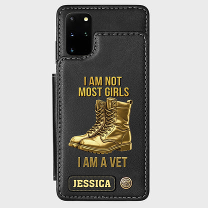 I Am A Vet - Personalized Veteran Wallet Phone Case