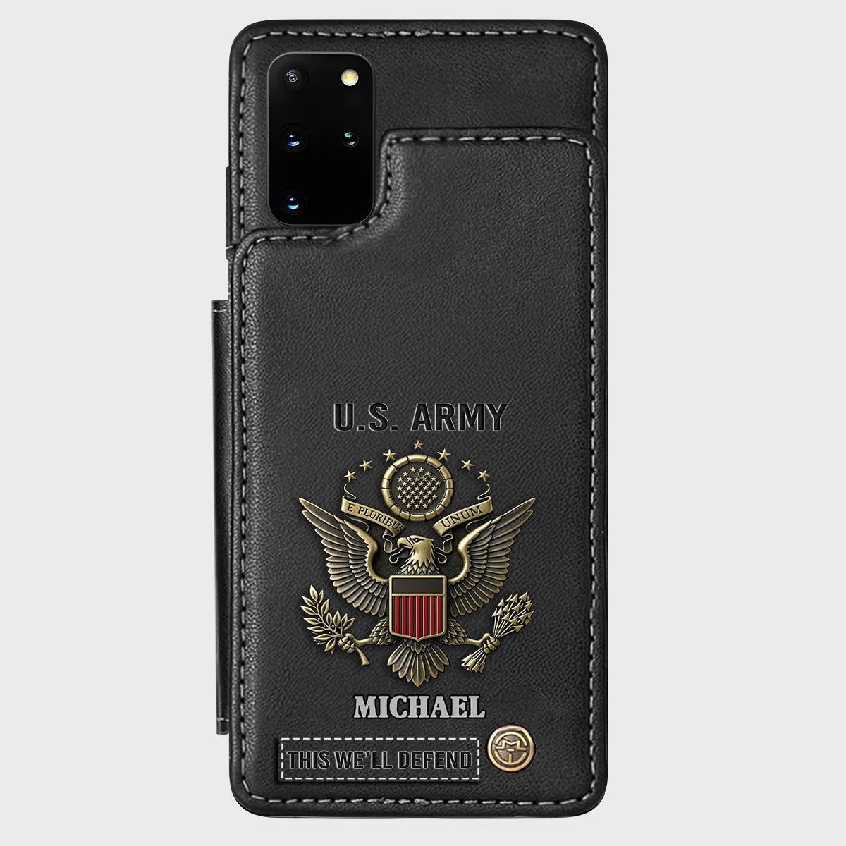This We'll Defend - Personalized Veteran Wallet Phone Case