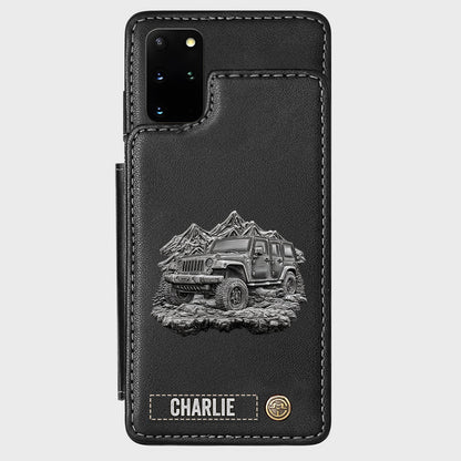 Metallic Off-Road Car - Personalized Car Wallet Phone Case