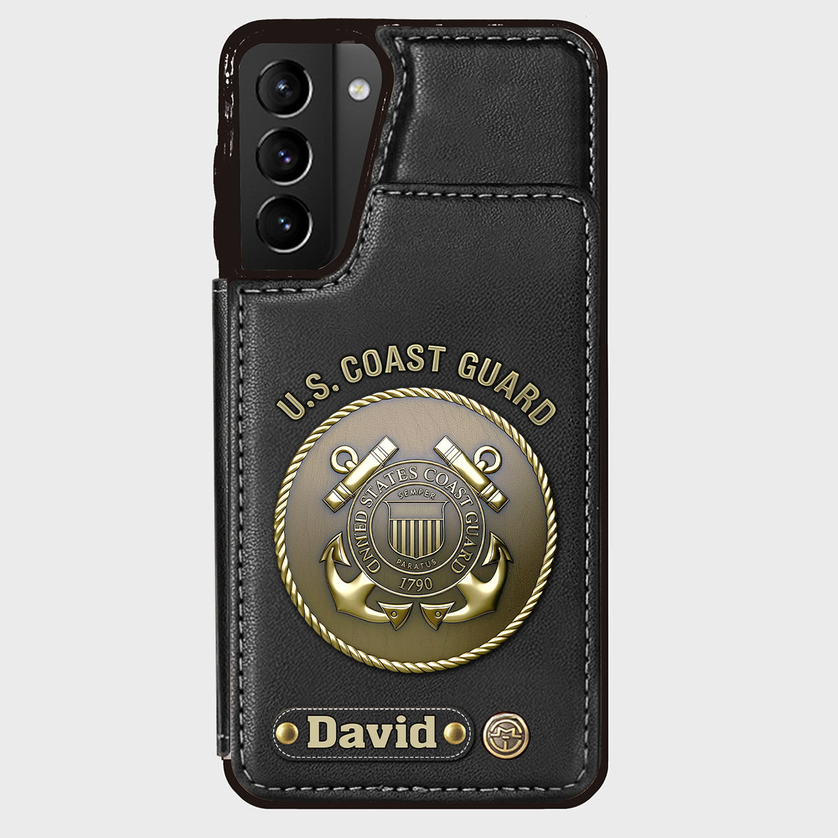 Honor Respect Devotion To Duty - Personalized Veteran Wallet Phone Case