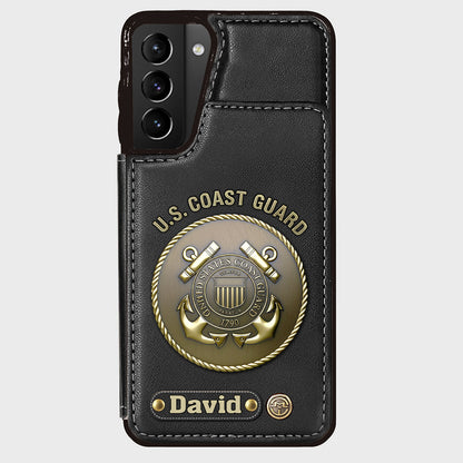 Honor Respect Devotion To Duty - Personalized Veteran Wallet Phone Case