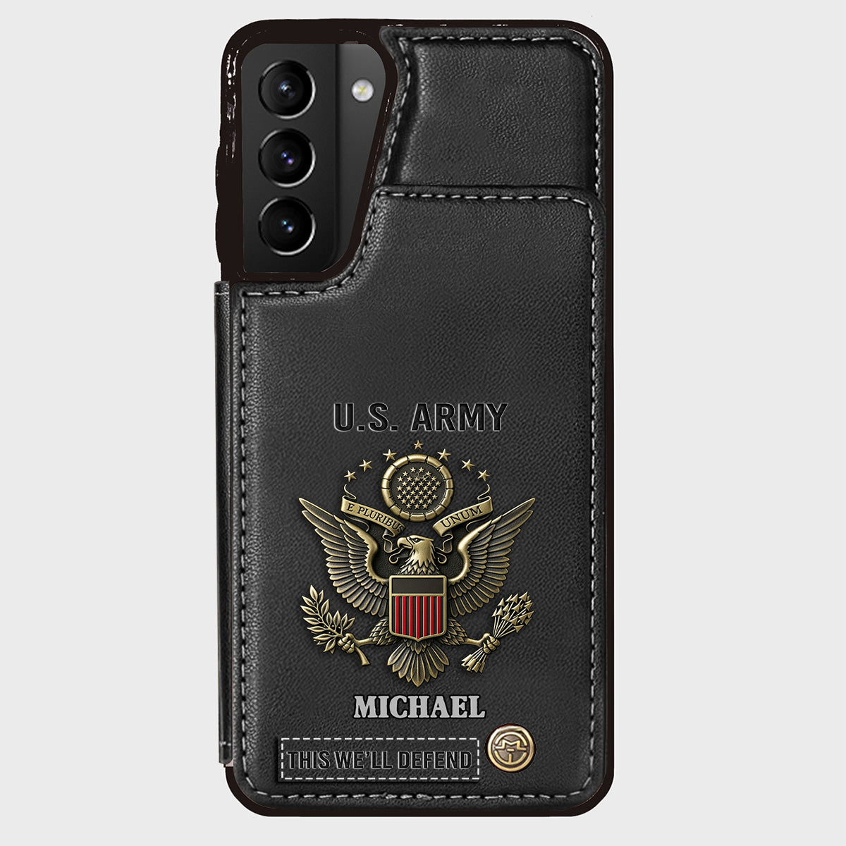 This We'll Defend - Personalized Veteran Wallet Phone Case