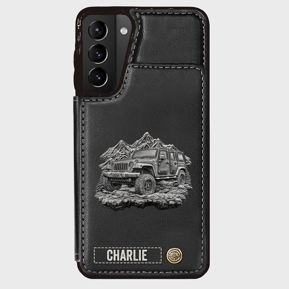 Metallic Off-Road Car - Personalized Car Wallet Phone Case