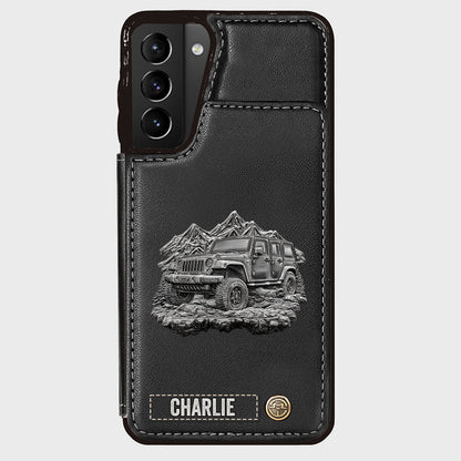 Metallic Off-Road Car - Personalized Car Wallet Phone Case