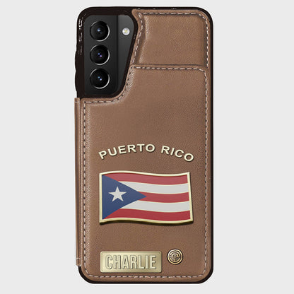 Proud Puerto Rico - Personalized Expats Wallet Phone Case