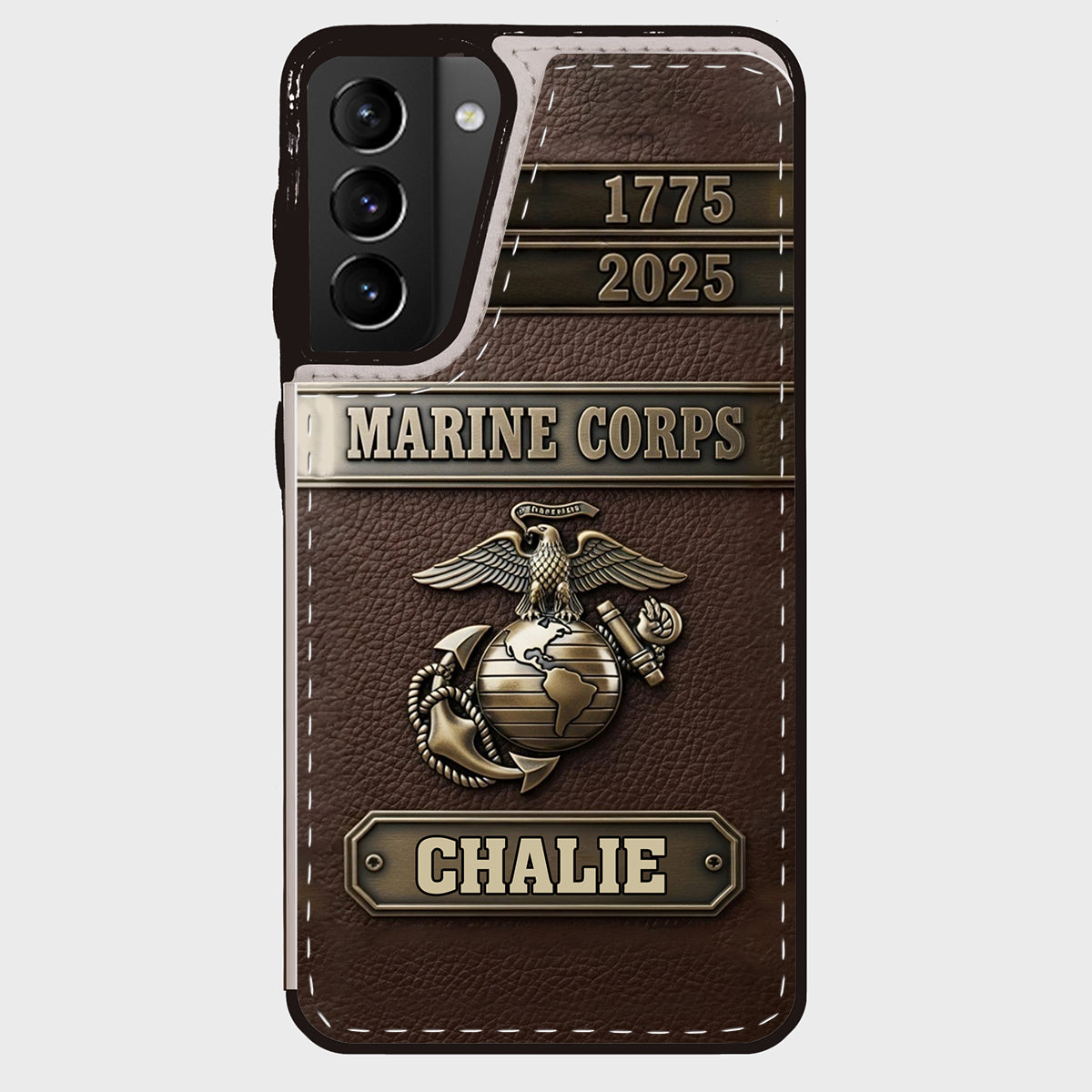 USMC 250th Anniversary - Personalized Veteran Foldable Wallet Phone Case