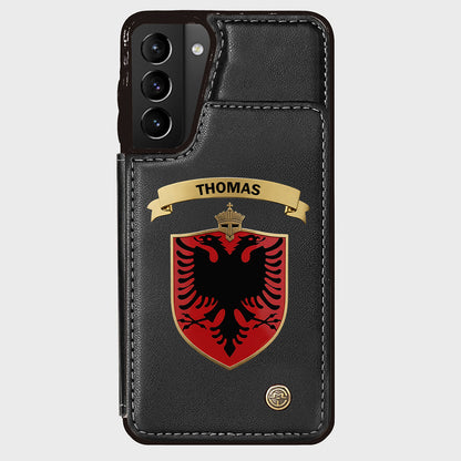 Proud Albania - Personalized Expats Wallet Phone Case