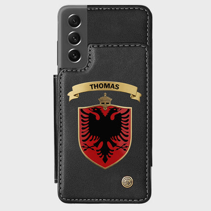 Proud Albania - Personalized Expats Wallet Phone Case