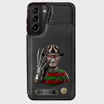 Scary Halloween - Personalized Horror Character Wallet Phone Case