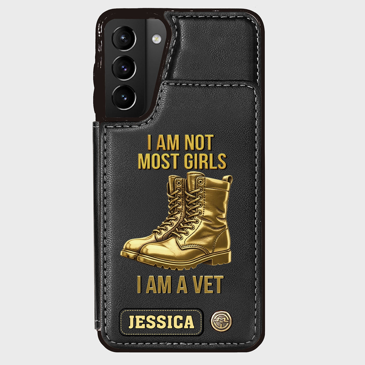 I Am A Vet - Personalized Veteran Wallet Phone Case