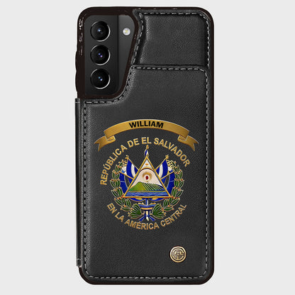 Proud El Salvador - Personalized Expats Wallet Phone Case