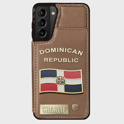 Proud Dominican - Personalized Expats Wallet Phone Case