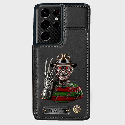 Scary Halloween - Personalized Horror Character Wallet Phone Case