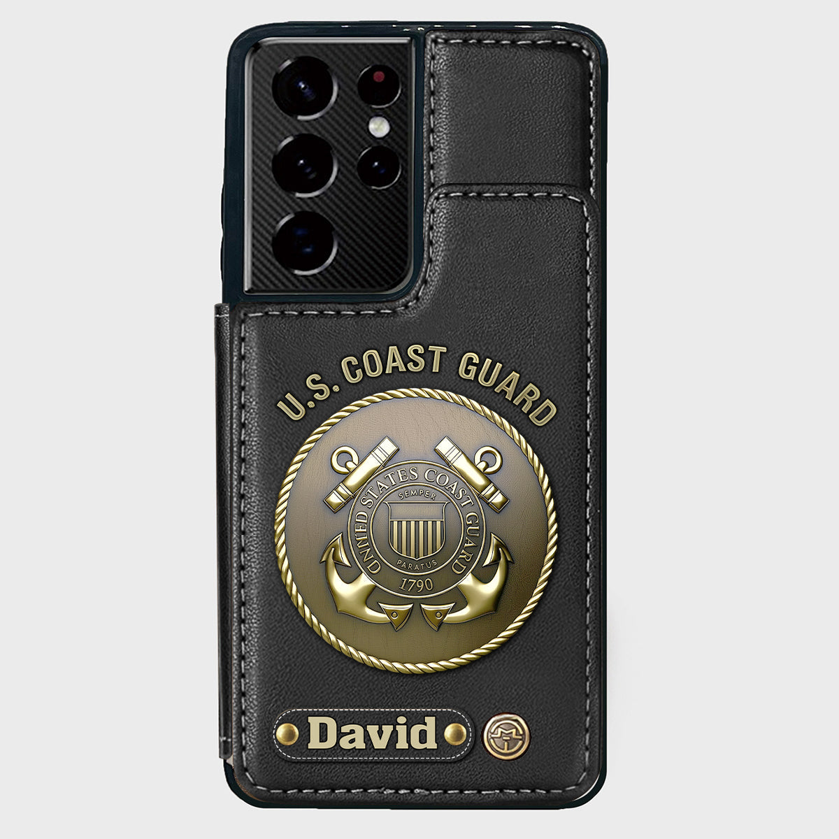 Honor Respect Devotion To Duty - Personalized Veteran Wallet Phone Case