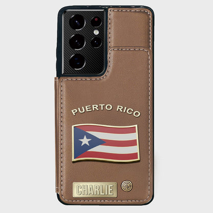 Proud Puerto Rico - Personalized Expats Wallet Phone Case