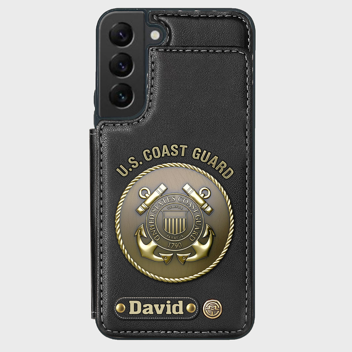 Honor Respect Devotion To Duty - Personalized Veteran Wallet Phone Case
