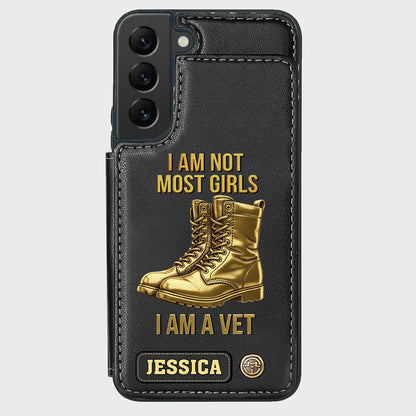 I Am A Vet - Personalized Veteran Wallet Phone Case