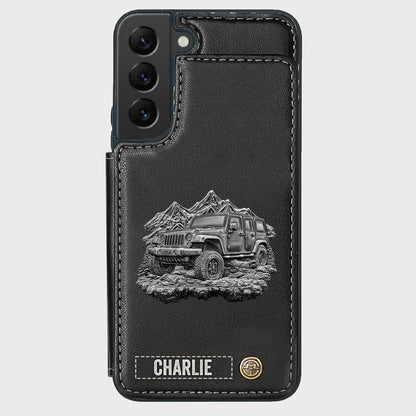 Metallic Off-Road Car - Personalized Car Wallet Phone Case
