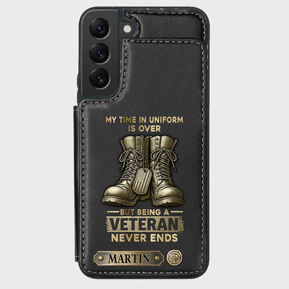 Proud Veteran - Personalized Veteran Wallet Phone Case