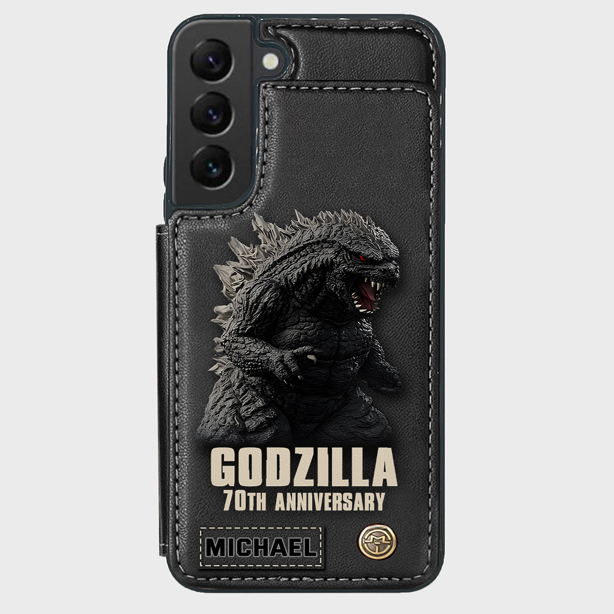 Monster 70th Anniversary Custom Name - Personalized Giant Monster Wallet Phone Case