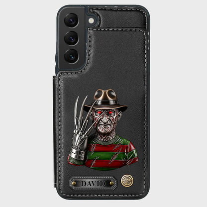 Scary Halloween - Personalized Horror Character Wallet Phone Case