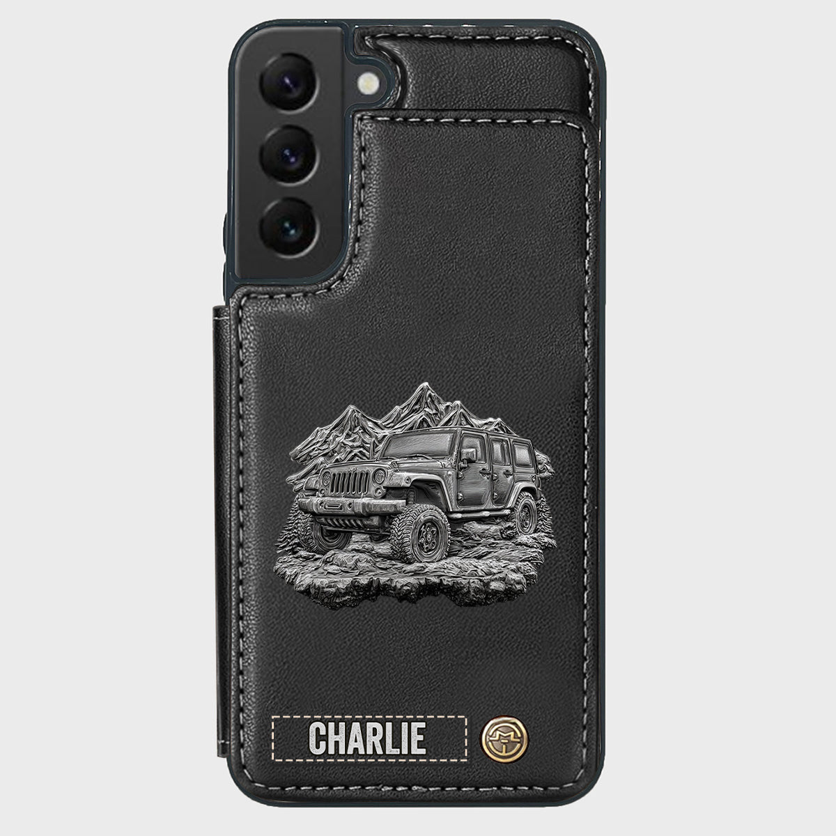 Metallic Off-Road Car - Personalized Car Wallet Phone Case