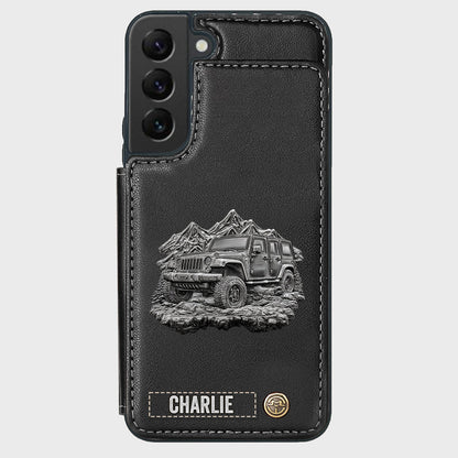 Metallic Off-Road Car - Personalized Car Wallet Phone Case