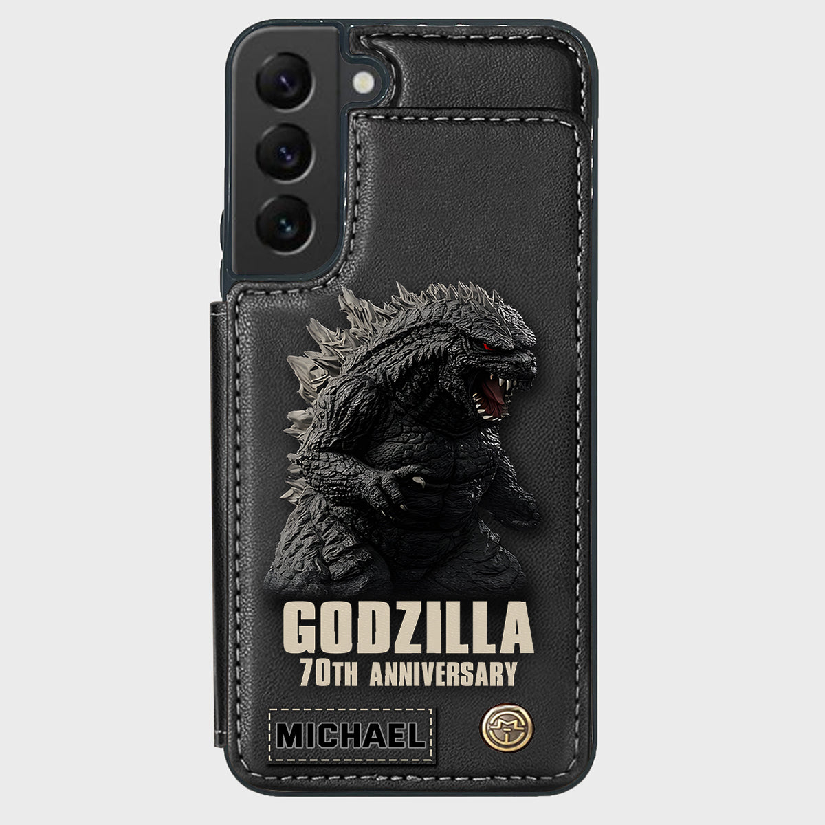 Monster 70th Anniversary Custom Name - Personalized Giant Monster Wallet Phone Case