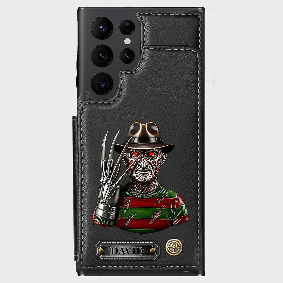 Scary Halloween - Personalized Horror Character Wallet Phone Case