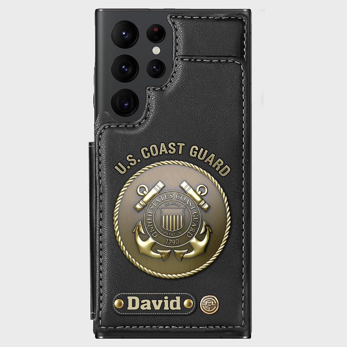 Honor Respect Devotion To Duty - Personalized Veteran Wallet Phone Case