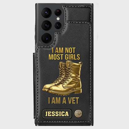 I Am A Vet - Personalized Veteran Wallet Phone Case