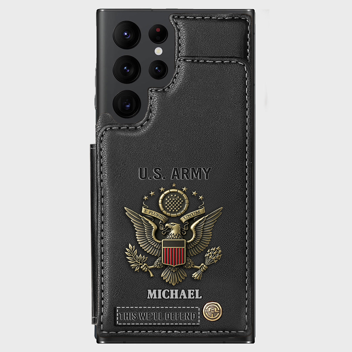 This We'll Defend - Personalized Veteran Wallet Phone Case