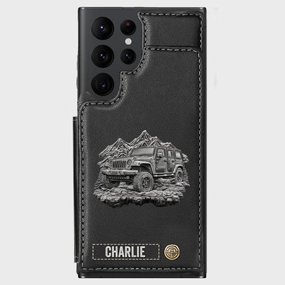 Metallic Off-Road Car - Personalized Car Wallet Phone Case