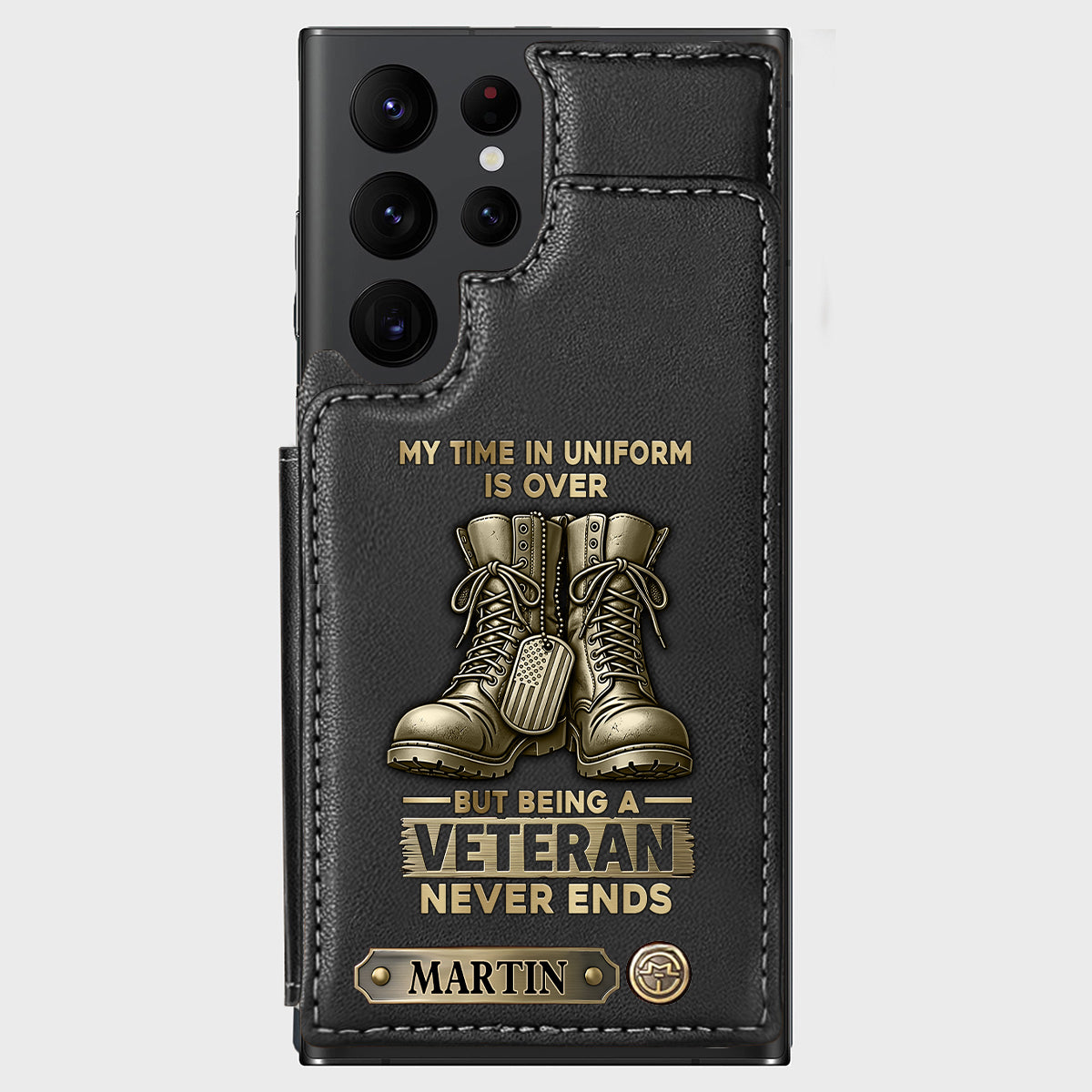 Proud Veteran - Personalized Veteran Wallet Phone Case