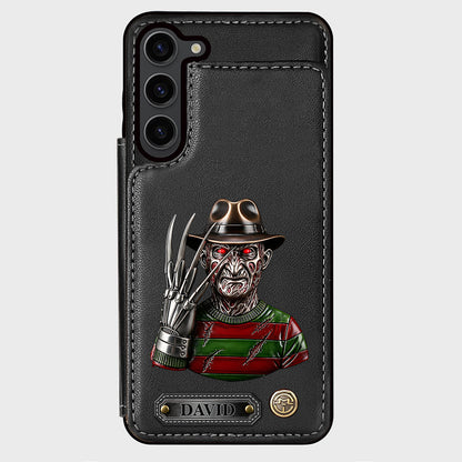 Scary Halloween - Personalized Horror Character Wallet Phone Case