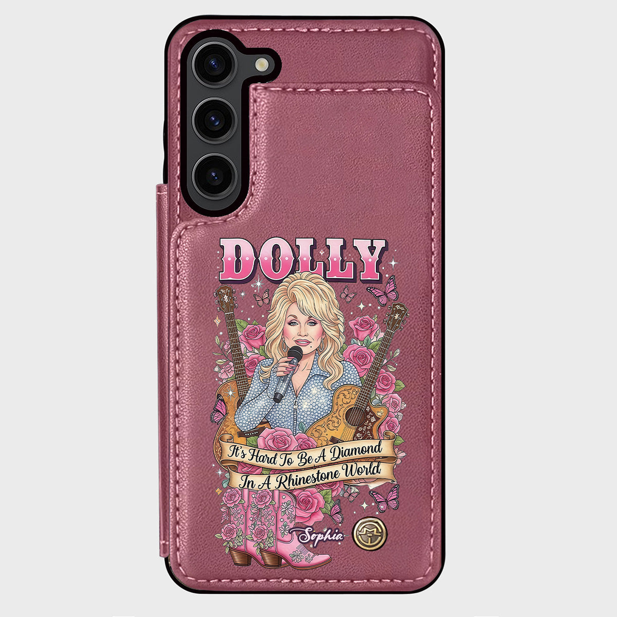 It’s Hard To Be A Diamond In A Rhinestone World - Personalized Wallet Phone Case