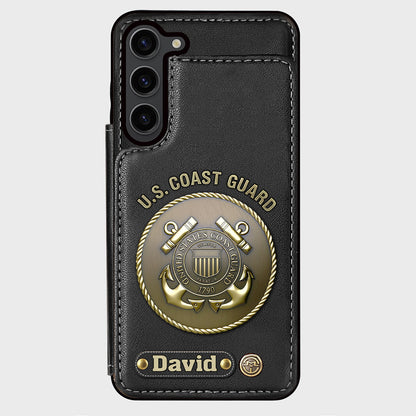 Honor Respect Devotion To Duty - Personalized Veteran Wallet Phone Case