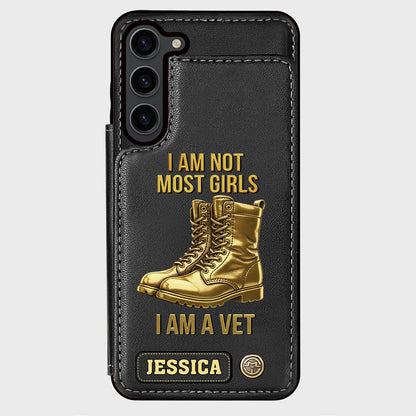 I Am A Vet - Personalized Veteran Wallet Phone Case
