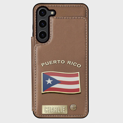 Proud Puerto Rico - Personalized Expats Wallet Phone Case